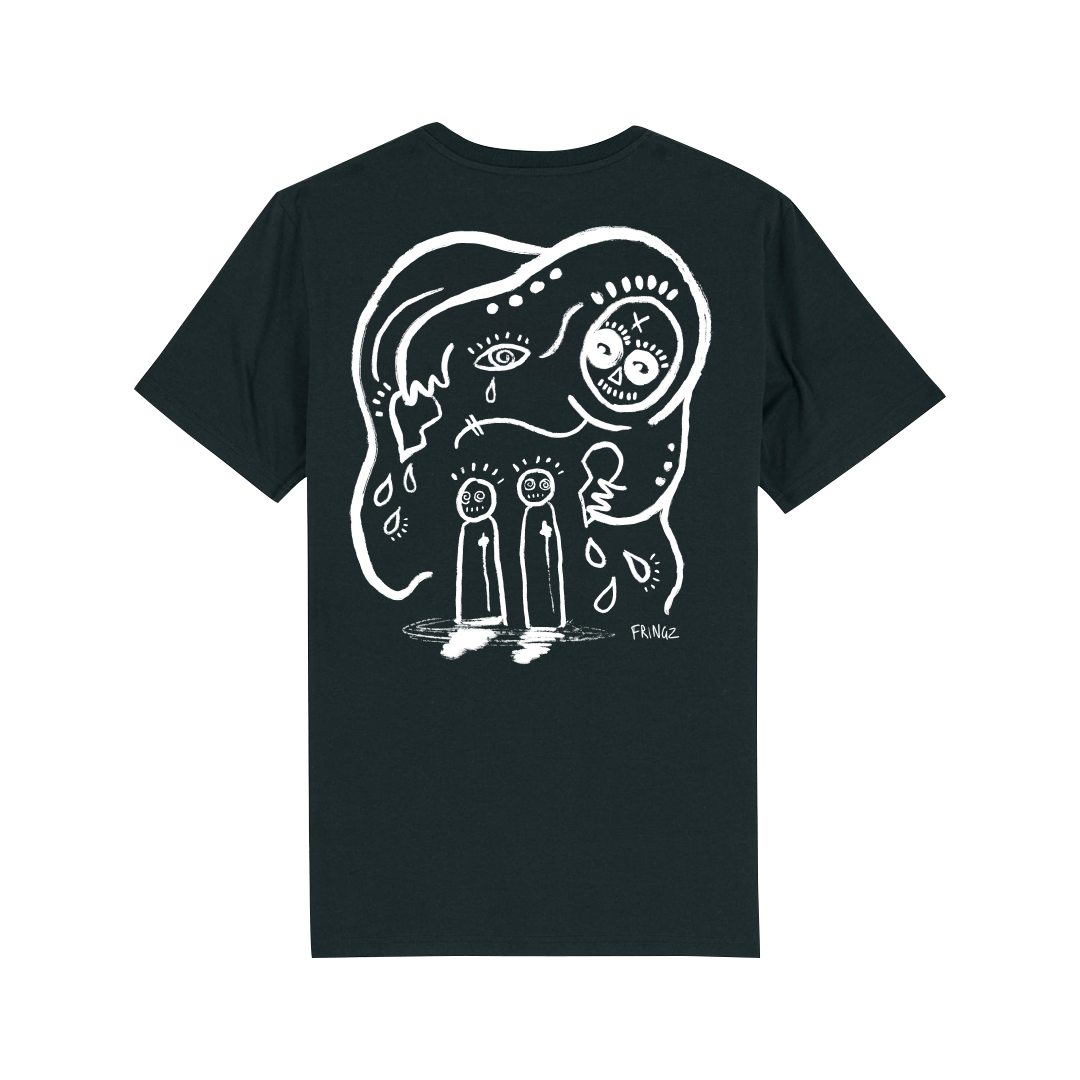 Tee shirt Noir design by Fringz