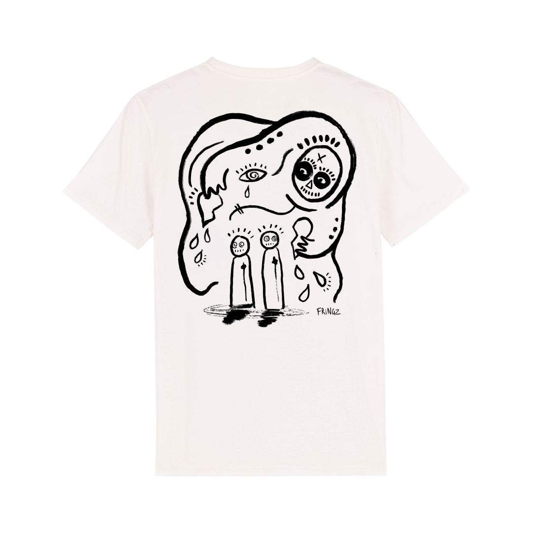 Tee shirt Blanc design by Fringz